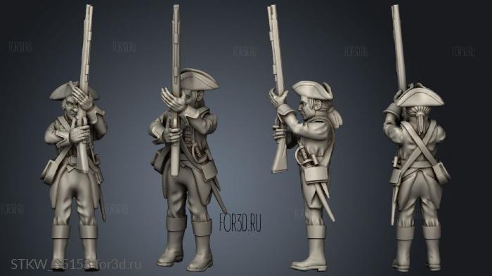 Historical Redcoats infantry stl model for CNC