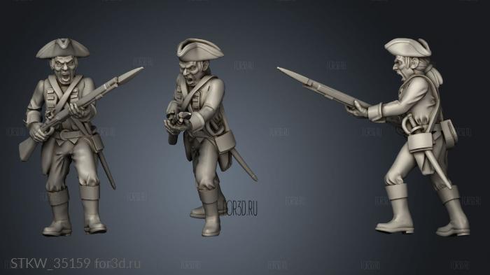 Historical Redcoats infantry stl model for CNC