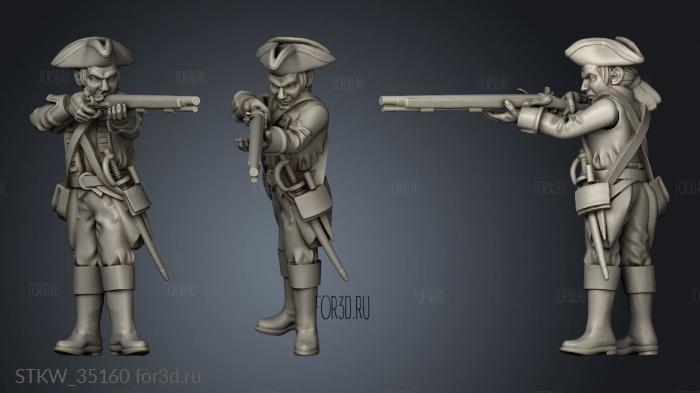 Historical Redcoats infantry 3d stl модель для ЧПУ