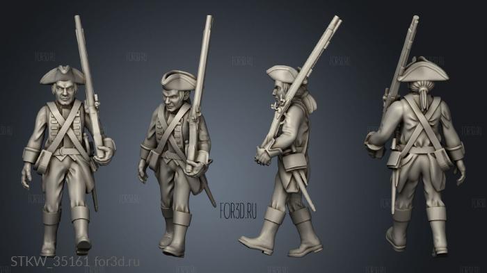 Historical Redcoats infantry stl model for CNC