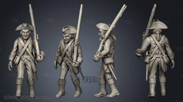 Historical Redcoats infantry stl model for CNC