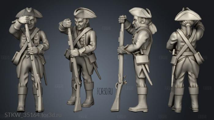 Historical Redcoats infantry stl model for CNC