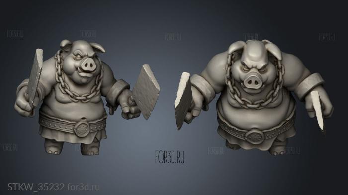 Hogs War Butcher 3d stl модель для ЧПУ