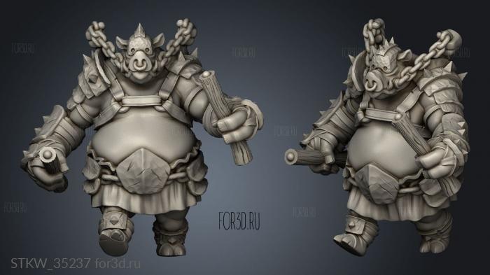 Hogs War Pig Ogre Boss 3d stl модель для ЧПУ