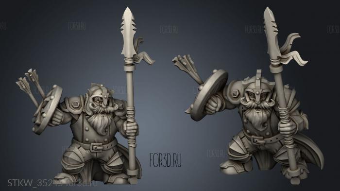 Hold Dwarf helmet stl model for CNC