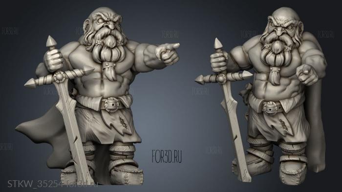 Hold Dwarf nurin the averse 3d stl модель для ЧПУ