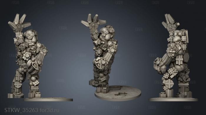 Holiday Horror Bosses Present Golem for 3d stl модель для ЧПУ