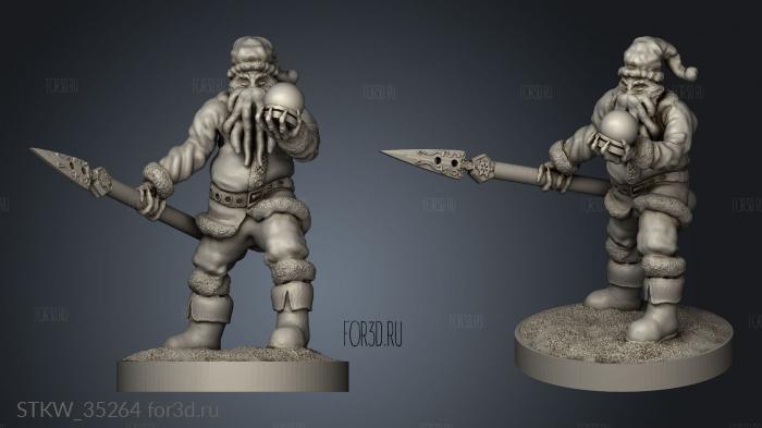 Holiday Horror Bosses Santa Flayer stl model for CNC