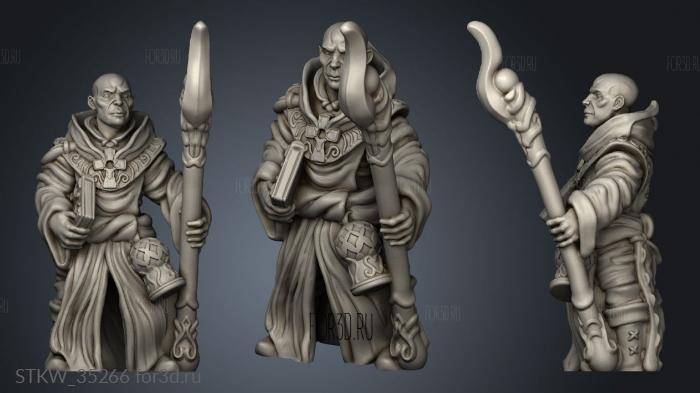 Holy Ash Wandering Priest stl model for CNC