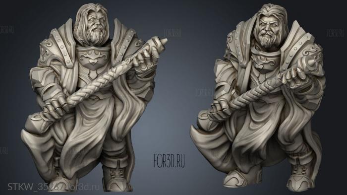 HOLY Ash Warrior stl model for CNC