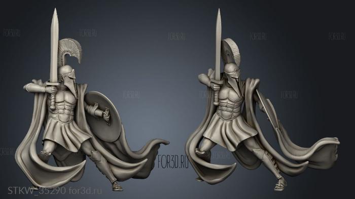 Hoplite stl model for CNC