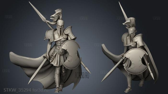 San Troops Boss Warrior 3d stl модель для ЧПУ