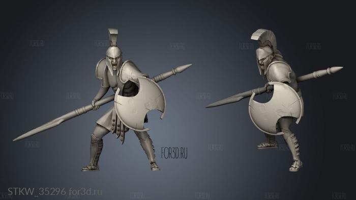 San Troops Warrior 3d stl модель для ЧПУ