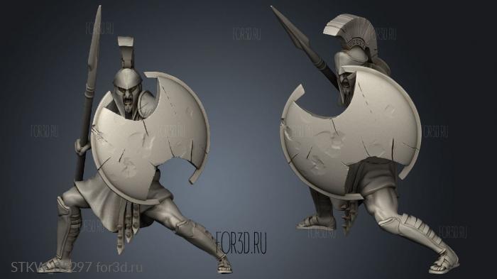 San Troops Warrior stl model for CNC