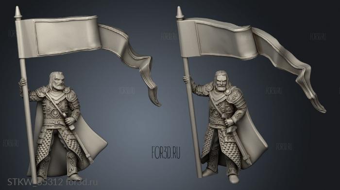 Horse Lords Kings Guard Banner Blank 3d stl модель для ЧПУ