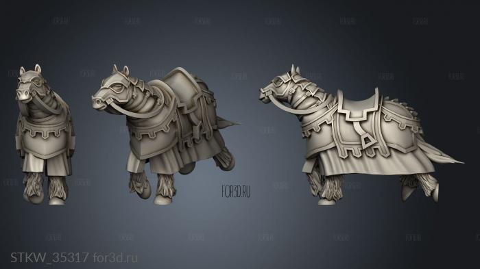 Horse Mount stl model for CNC