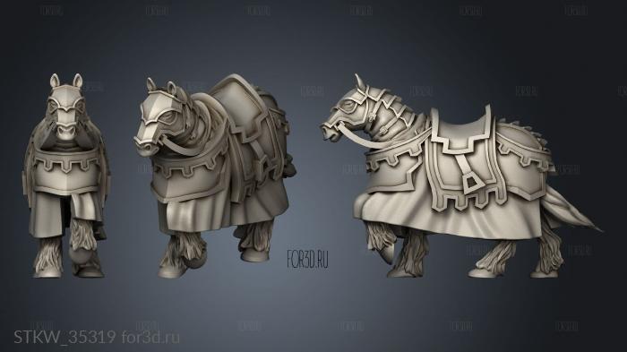 Horse Mount stl model for CNC