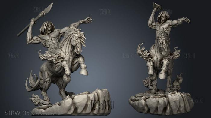 horseman Luca Floor stl model for CNC