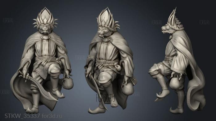 Rakshasa Leader stl model for CNC