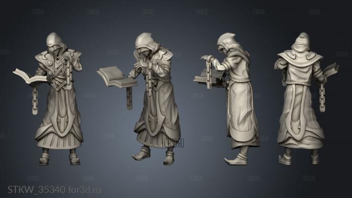 Dark Spellbook stl model for CNC