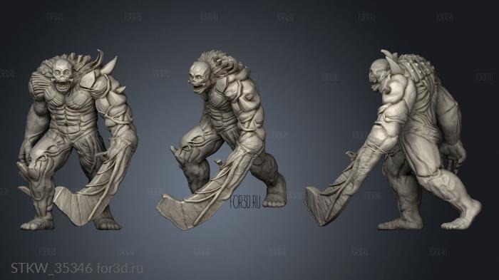 Flash Horror stl model for CNC