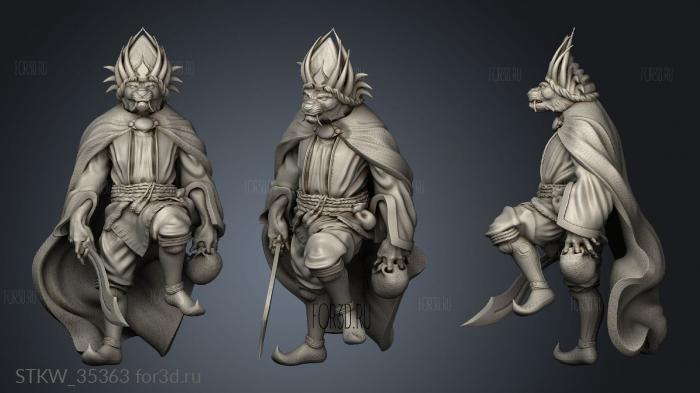 Rakshasa Leader stl model for CNC