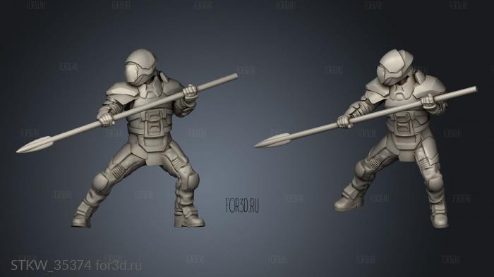 House Atreides troops stl model for CNC