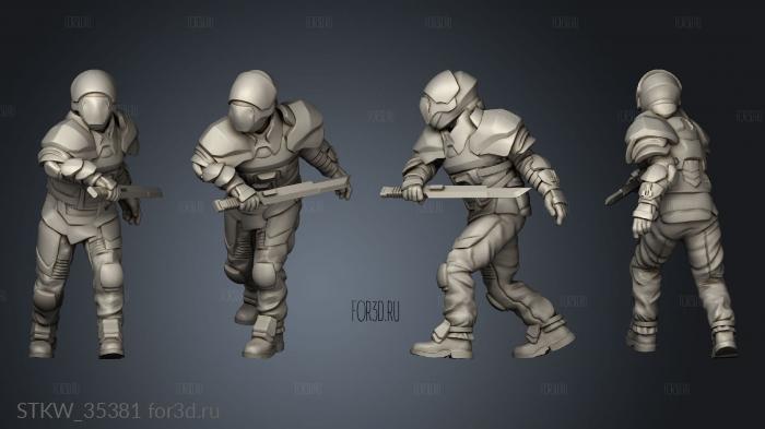 House Atreides troops stl model for CNC