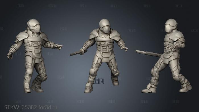 House Atreides troops stl model for CNC