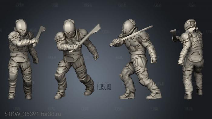 House Harkonnen troops stl model for CNC