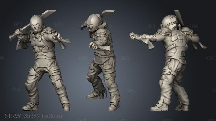 House Harkonnen troops stl model for CNC