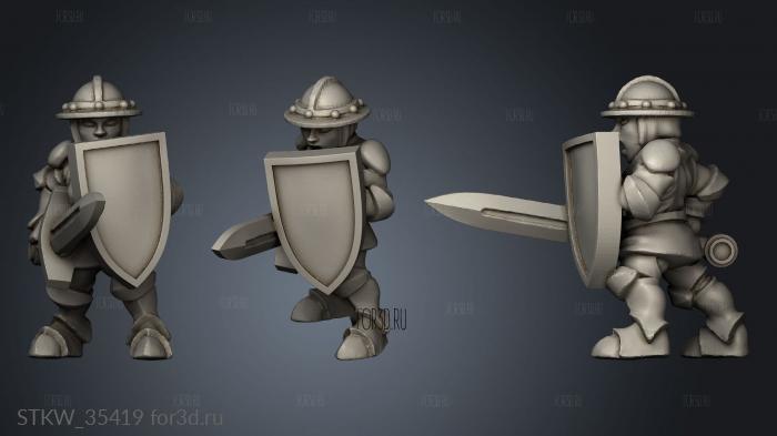 Household guard heraldry stl model for CNC