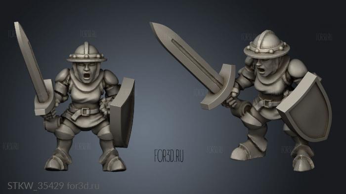 Household guard heraldry stl model for CNC