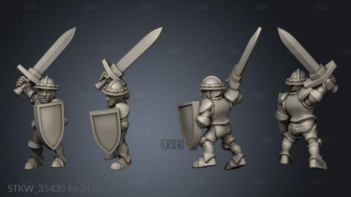 Household guard heraldry stl model for CNC