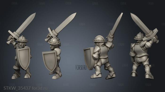 Household guard heraldry stl model for CNC