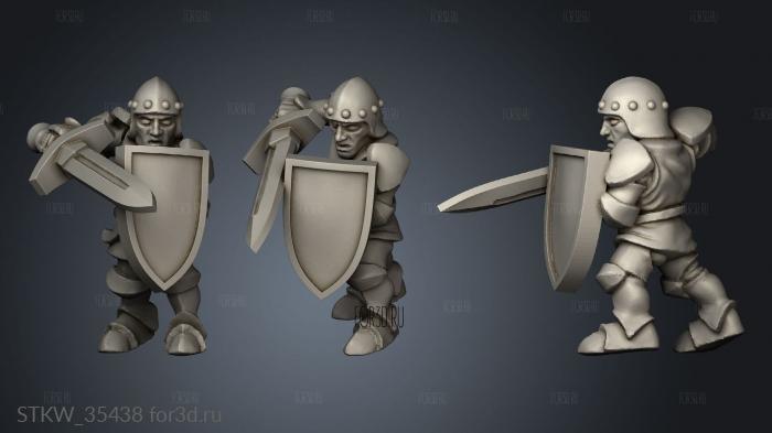 Household guard heraldry stl model for CNC