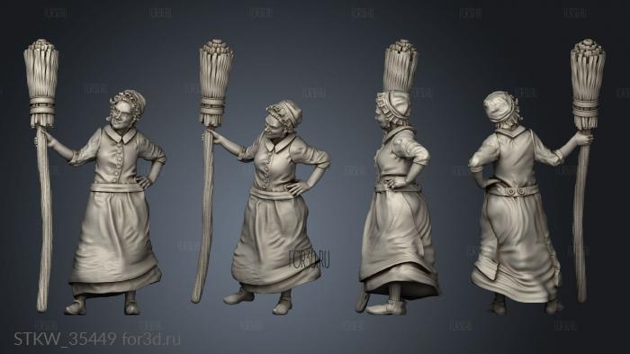 Housekeeper housekeeper broom 3d stl модель для ЧПУ