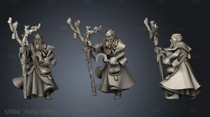 HOUSES MAGIC THIN HOUSE NATURE MAGE stl model for CNC