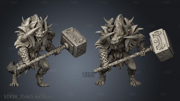 Howling Horde Bite Gnoll Brutes Brute 3d stl модель для ЧПУ