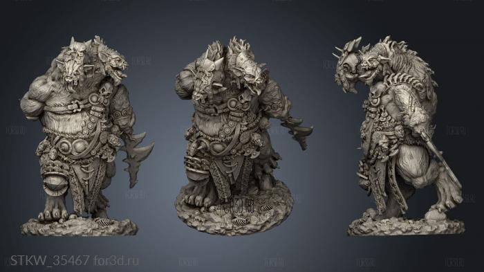 Howling Horde Bite Gnoll Ettins Ettin 3d stl модель для ЧПУ