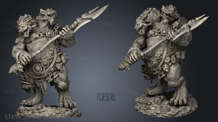 Howling Horde Bite Gnoll Ettins Ettin 3d stl модель для ЧПУ