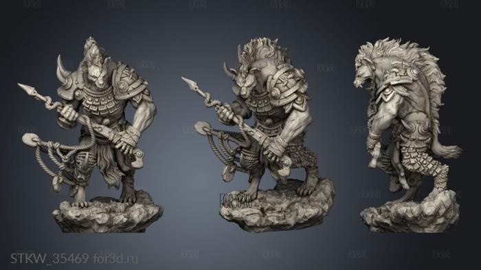 Howling Horde Bite Gnoll Scouts Scout stl model for CNC