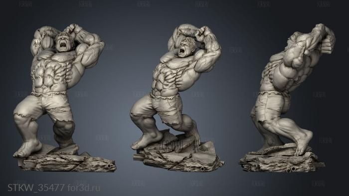 Hulk corpo stl model for CNC