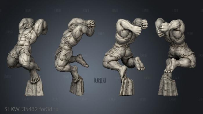 Hulk Jump 3d stl модель для ЧПУ