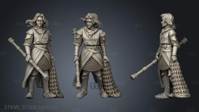 Human Cleric Dorothea stl model for CNC