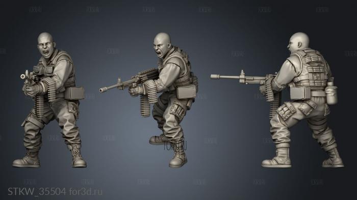 ANTI HUNTER SERGEANT BILLY stl model for CNC