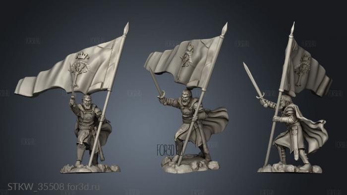 human commanders banner stl model for CNC