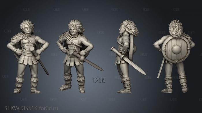 Human Gladiator 3d stl модель для ЧПУ