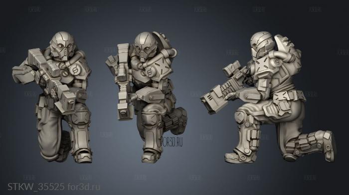 Human mercenary stl model for CNC