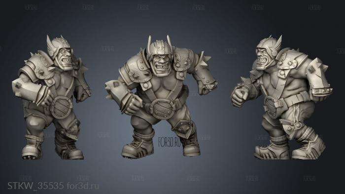 Human Ogre Ogres stl model for CNC